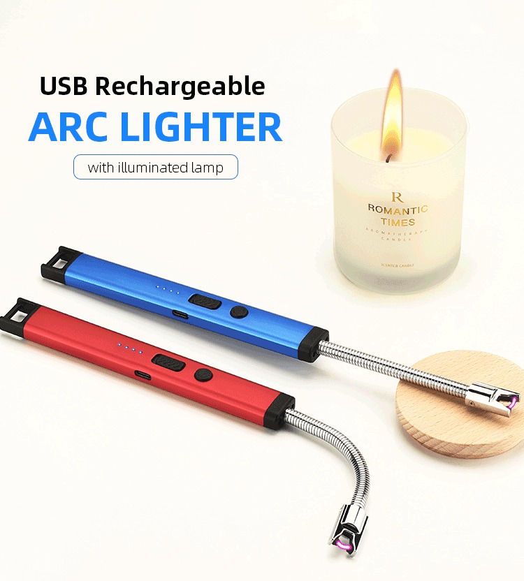 AlBarq Rechargeable Windproof Electric Kitchen Lighter cables