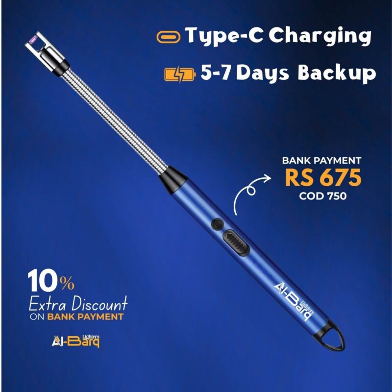 Arc Lighter for Kitchen daraz rechargeable lighter for kitchen at best price blue